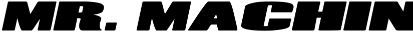 Mr. Machine Cursiva font