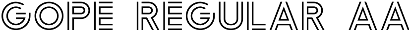 Gope Regular font