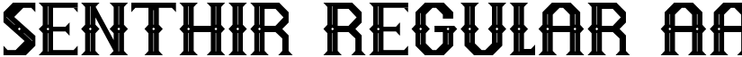 SENTHIR Regular font