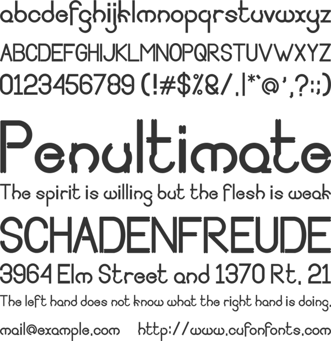 Shaka ingets font preview