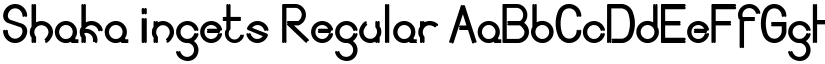 Shaka ingets Regular font