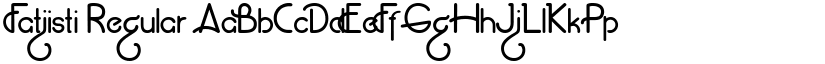 Fatjisti Regular font
