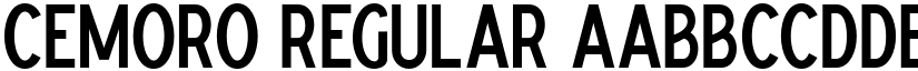 Cemoro Regular font