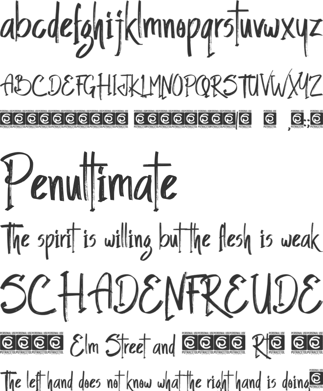 Slatter font preview