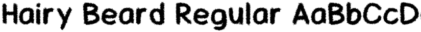 Hairy Beard Regular font