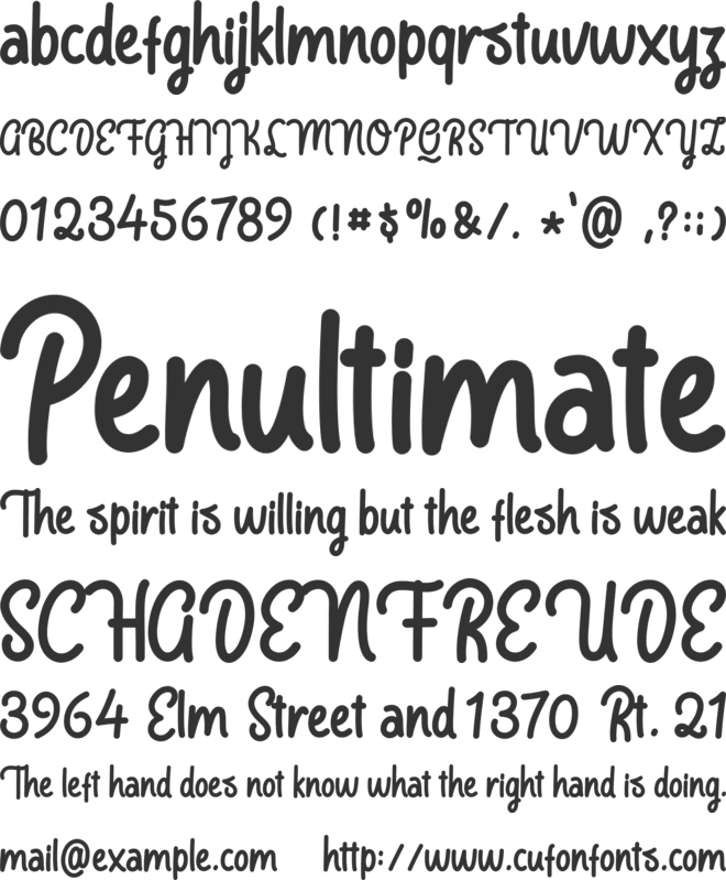 bangkey font preview