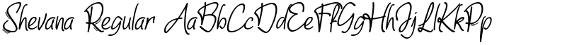 Shevana Regular font