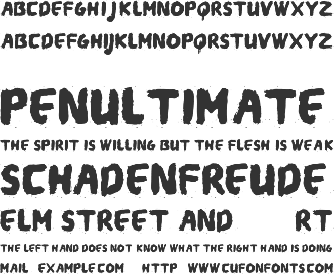 Gie Hike font preview