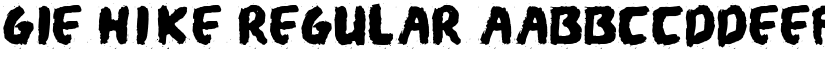 Gie Hike Regular font