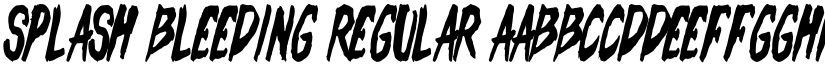 Splash Bleeding Regular font