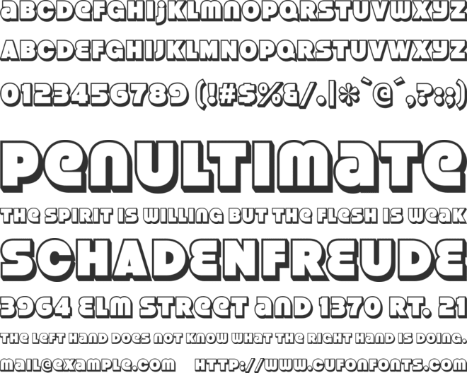 Strenuous font preview