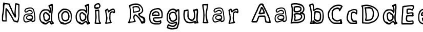 Nadodir Regular font