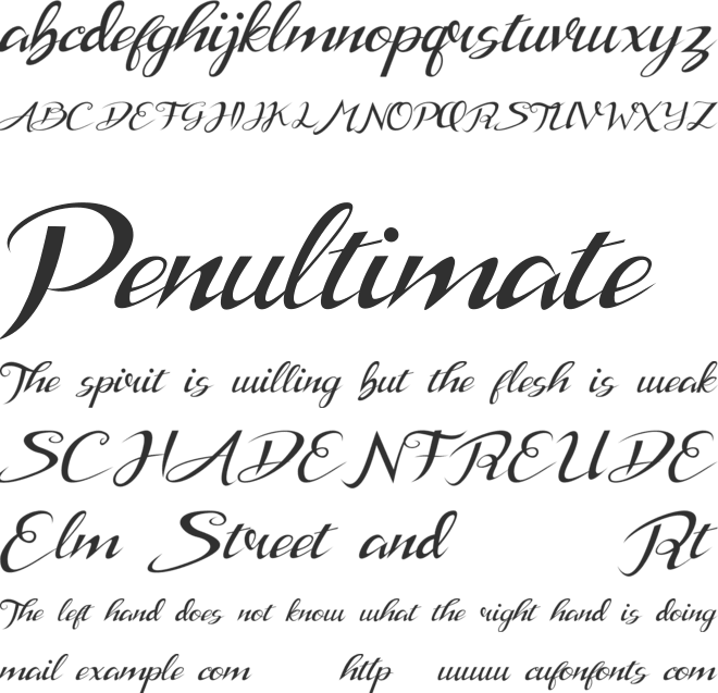 Stanburghe font preview