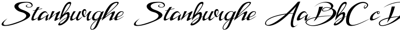 Stanburghe font download