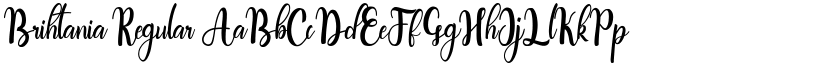 Brihtania Regular font