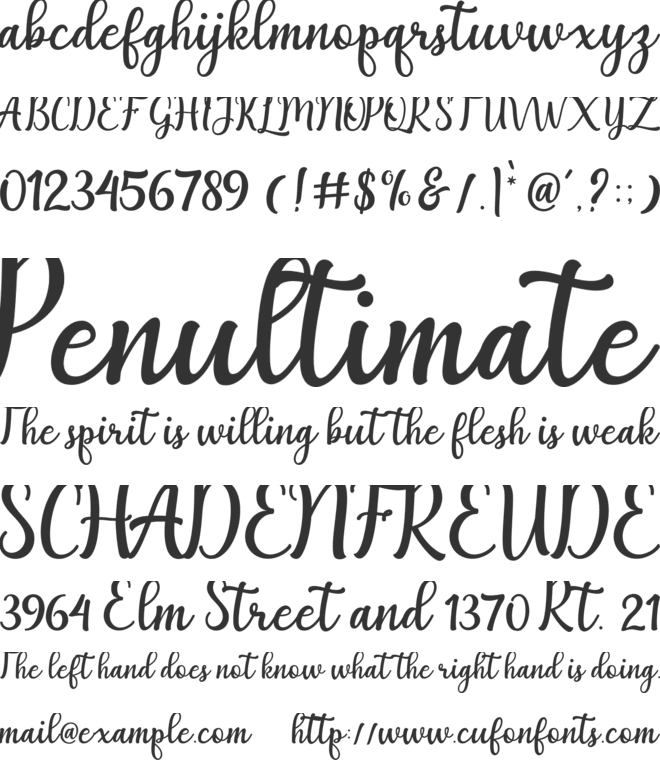 Agnetha font preview