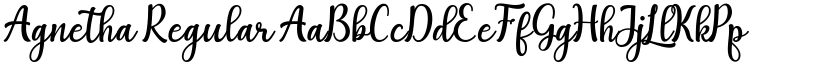 Agnetha Regular font