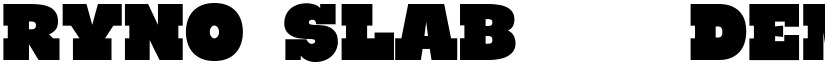 Ryno Slab [Demo] font