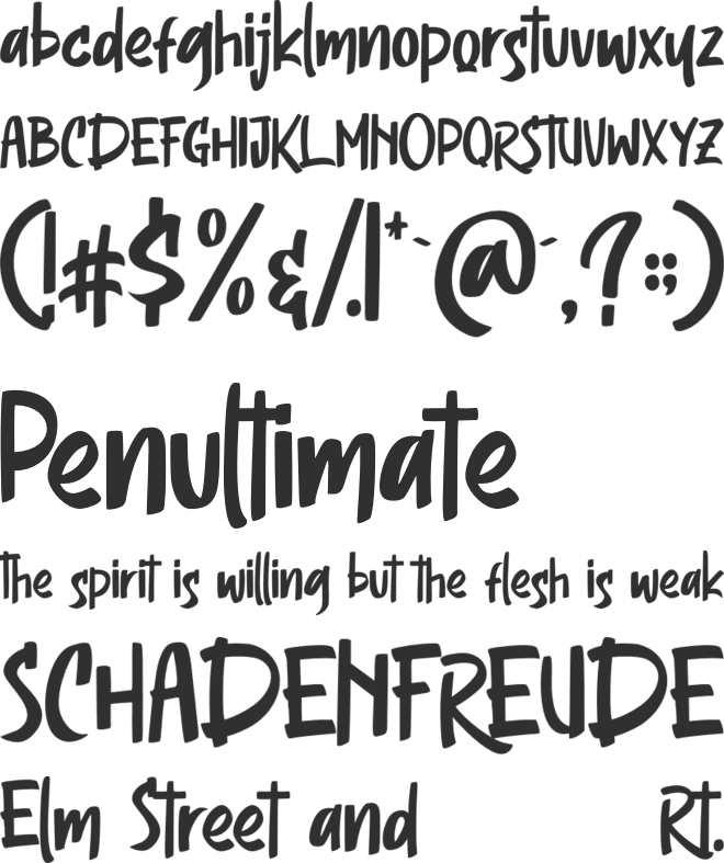 Headson font preview