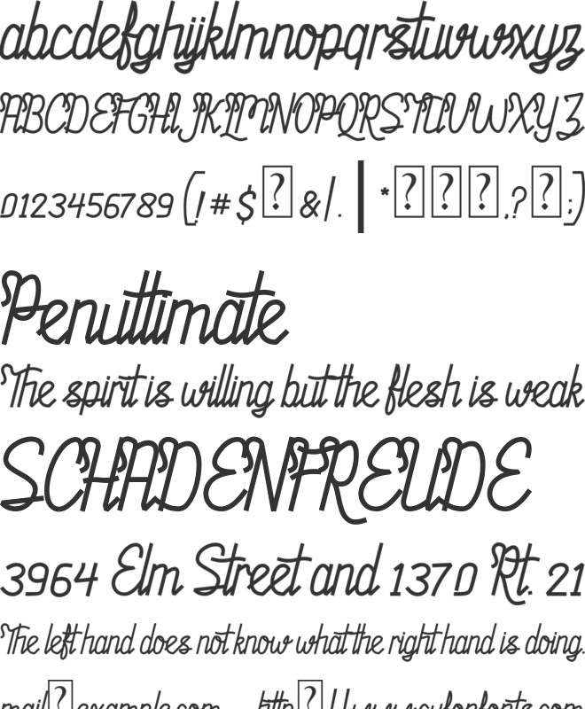 Firnaily font preview