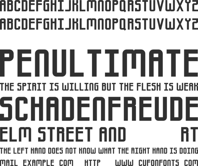 Gipfel font preview