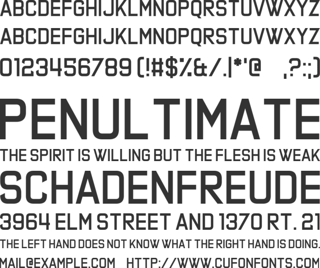 Phonograph font preview