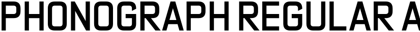Phonograph Regular font