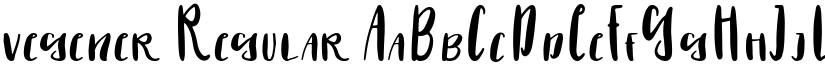 vegener Regular font