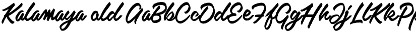 Kalamaya old font