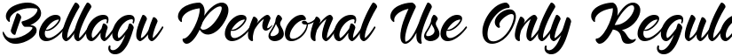 Bellagu Personal Use Only font download