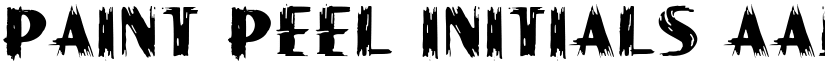 Paint Peel Initials font
