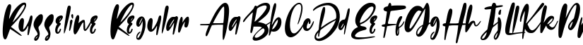 Russeline Regular font