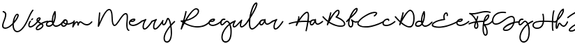 Wisdom Merry Regular font