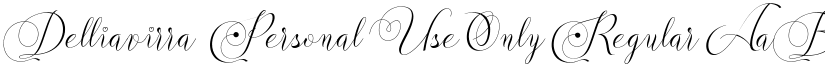 Delliavirra  Personal Use Only Regular font