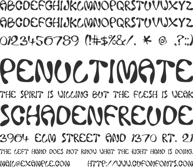 Ace Crickey font preview
