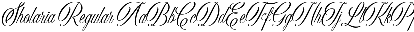 Sholaria Regular font