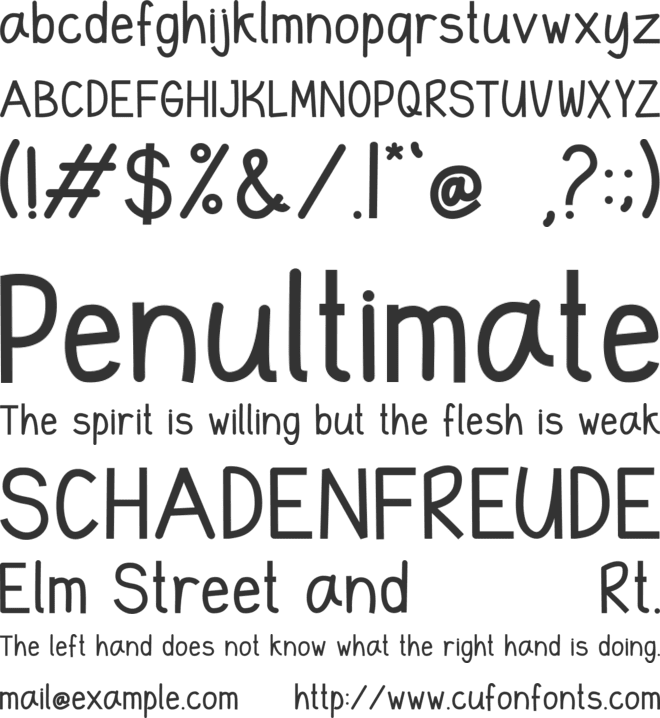 Fango font preview
