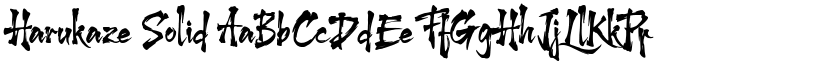 Harukaze Solid font