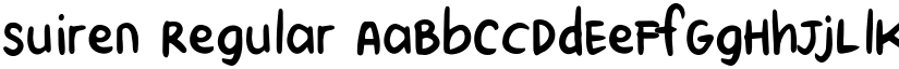 Suiren Regular font