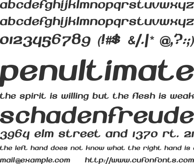 Beroga font preview