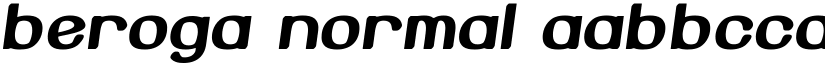 Beroga Normal font