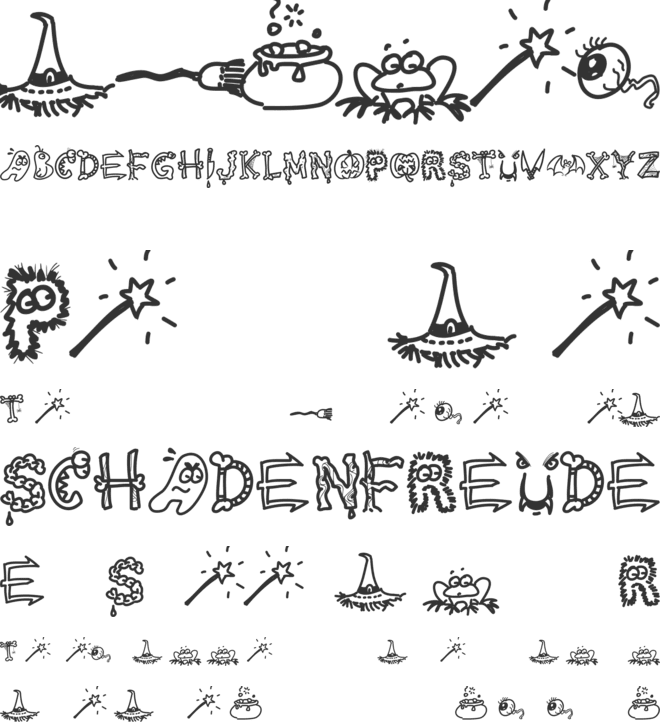 PWHalloween font preview