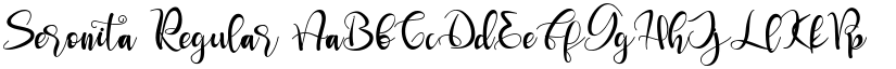 Seronita Regular font