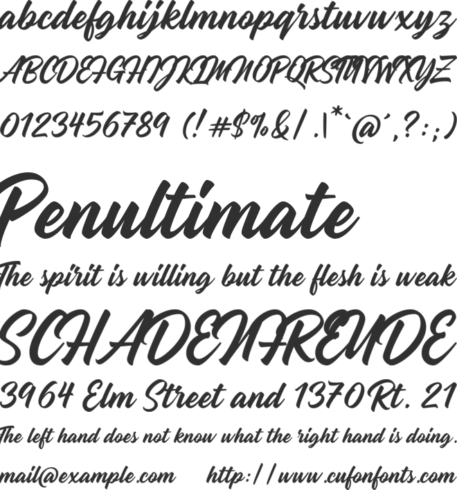 Madame font preview