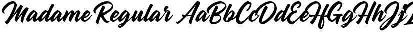 Madame Regular font