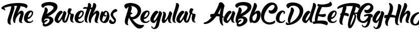 The Barethos Regular font