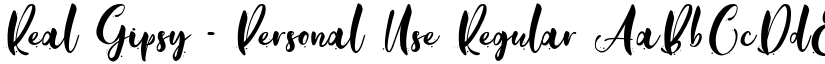 Real Gipsy - Personal Use Regular font