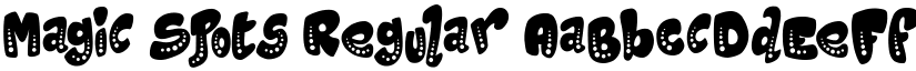 Magic Spots Regular font