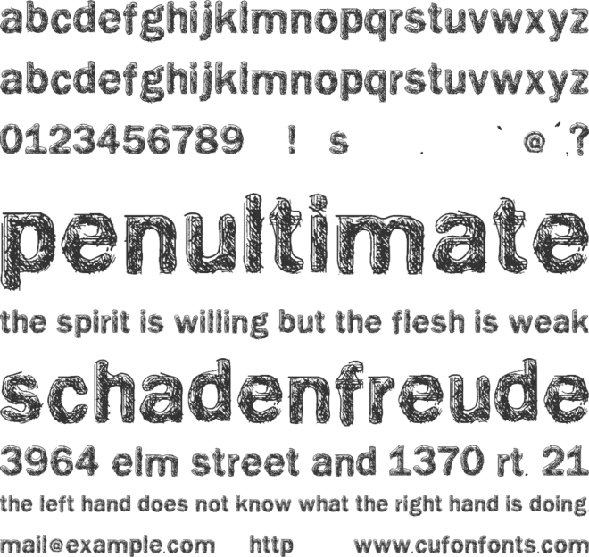 Vtks Giz font preview