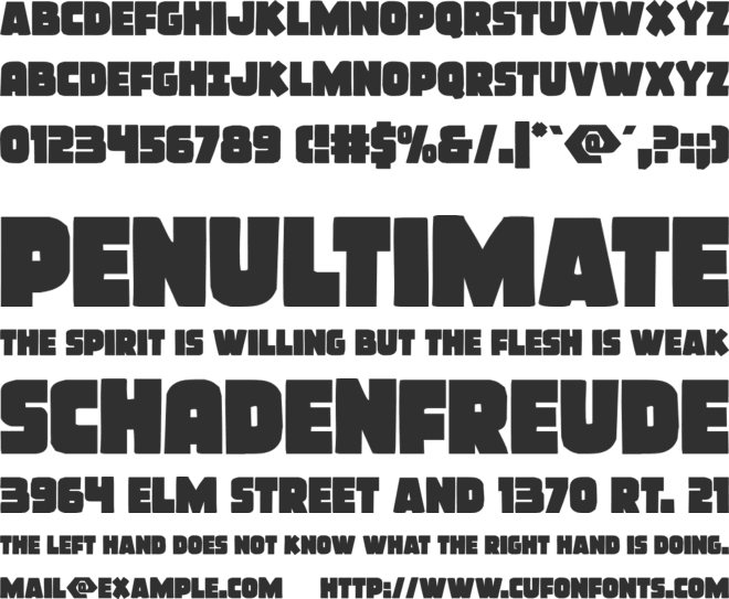 Frost Giant font preview
